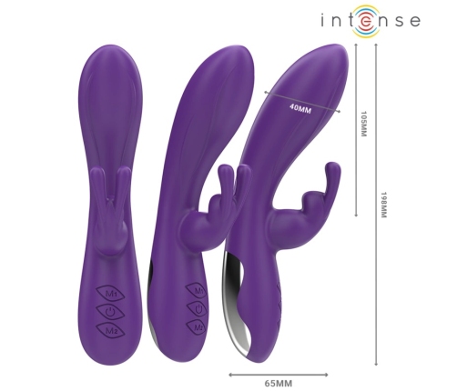 Intense Randall Dual-Action Vibrating System 10 Modes Purple Silicone