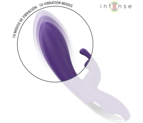Intense Randall Dual-Action Vibrating System 10 Modes Purple Silicone