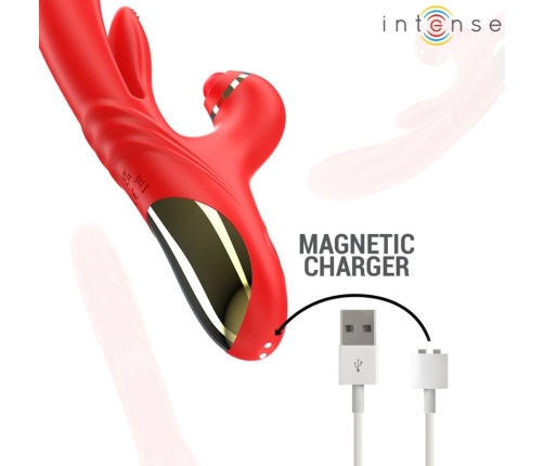 INTENSE Rosalia Red 3-in-1 Multifunctional Stimulation Device Waterproof