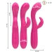 INTENSE Amara Pink Vibrating Device with Stimulating Tongue, 10 Modes