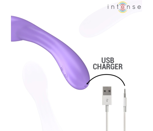 INTENSE BECKY Vibrating Device 19cm Heating 7 Modes Purple Silicone