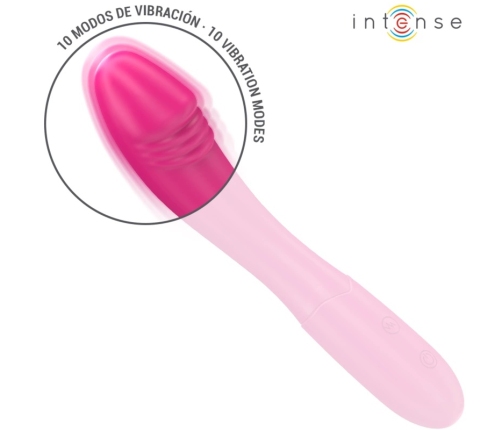 INTENSE Belinda Flexible Vibrator 19cm 10-Modes Pink Silicone