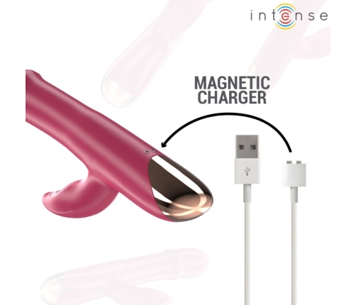 INTENSE Chloe 3-in-1 Multifunction Red Intimate Wellness Device Silicone