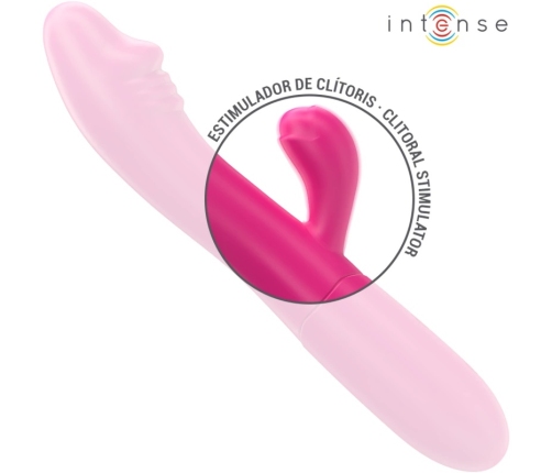 INTENSE IVY Flexible Silicone Vibrator 10 Modes with Tongue Pink