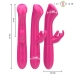 INTENSE Julieta Dual-Action Rechargeable Silicone Vibrator Pink 18.6cm