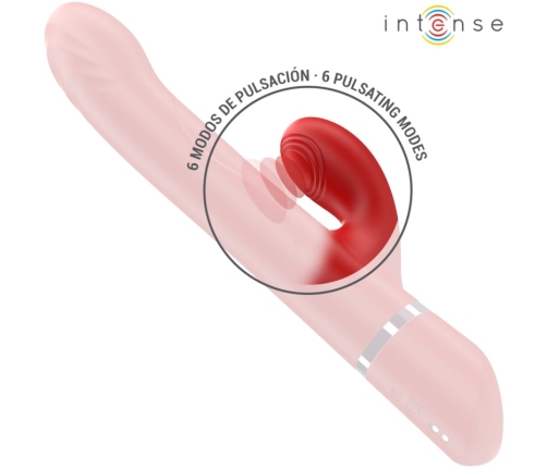 INTENSE LELE Red - Multifunctional Rotating & Oscillating Silicone Device