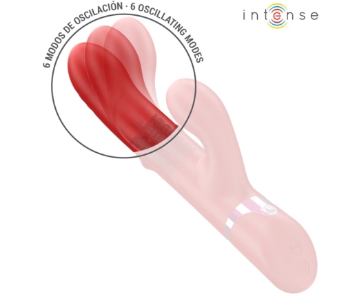 INTENSE LELE Red - Multifunctional Rotating & Oscillating Silicone Device