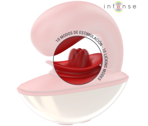 INTENSE Mariah U-Shape Vibrator & Dual Stimulator 10 Modes Red Silicone