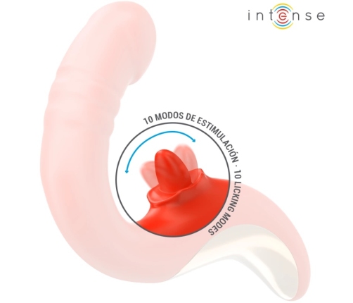 INTENSE Paulina U-Shape Dual Motor Stimulator Red Medical Silicone