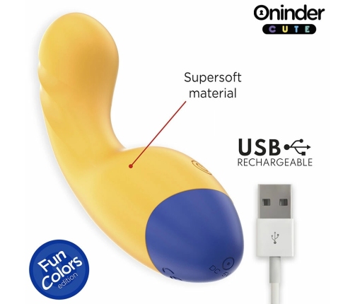 ONINDER CUTE Love Buddy App-Controlled Vibrator Yellow 14cm Waterproof