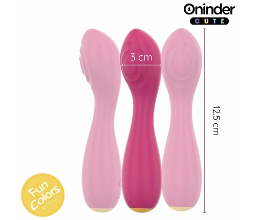 ONINDER CUTE Buddy Intimate Device App-Controlled Pink-Yellow 12.5cm