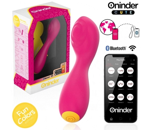 ONINDER CUTE Buddy Intimate Device App-Controlled Pink-Yellow 12.5cm