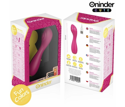 ONINDER CUTE Buddy Intimate Device App-Controlled Pink-Yellow 12.5cm