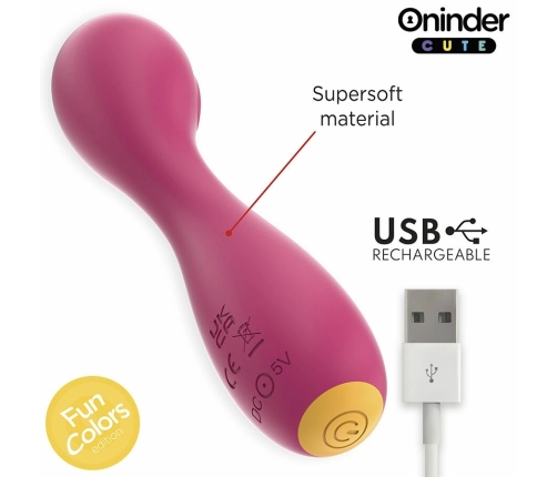 ONINDER CUTE Buddy Intimate Device App-Controlled Pink-Yellow 12.5cm