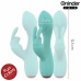 ONINDER Cute Love Bunny Turquoise App-Controlled Dual Stimulator 12.5cm