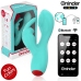 ONINDER Cute Love Bunny Turquoise App-Controlled Dual Stimulator 12.5cm