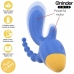 ONINDER CUTE Love 3 Some Triple Vibrator Blue-Yellow, App Control, 13cm