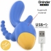 ONINDER CUTE Love 3 Some Triple Vibrator Blue-Yellow, App Control, 13cm