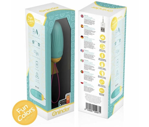 ONINDER CUTE Vibrating Rotating Silicone Gem Egg - App-Controlled, Waterproof