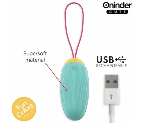 ONINDER CUTE Vibrating Rotating Silicone Gem Egg - App-Controlled, Waterproof