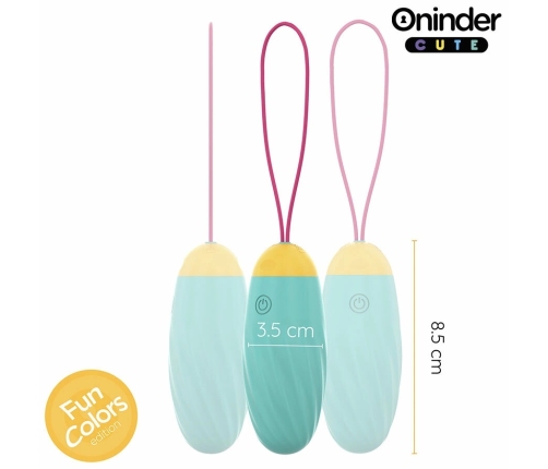 ONINDER CUTE Vibrating Rotating Silicone Gem Egg - App-Controlled, Waterproof