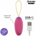 ONINDER CUTE WaveMotion Silicone Egg - App-Controlled, USB, Waterproof, Pink