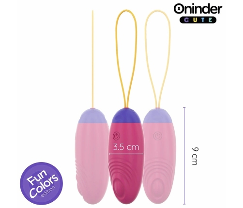 ONINDER CUTE WaveMotion Silicone Egg - App-Controlled, USB, Waterproof, Pink
