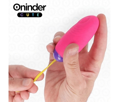 ONINDER CUTE WaveMotion Silicone Egg - App-Controlled, USB, Waterproof, Pink