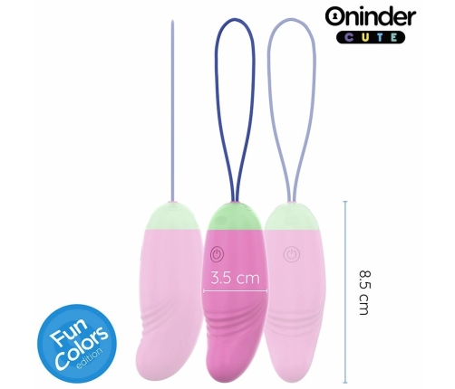 ONINDER CUTE 360° Silicone Smart Intimate Egg - App & USB, Multicolor