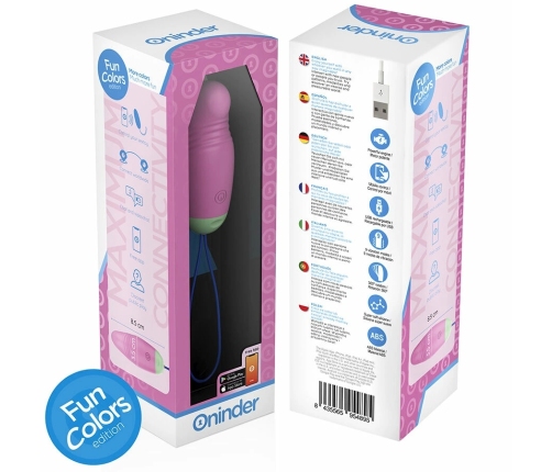ONINDER CUTE 360° Silicone Smart Intimate Egg - App & USB, Multicolor