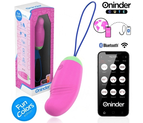 ONINDER CUTE 360° Silicone Smart Intimate Egg - App & USB, Multicolor