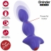 ONINDER Cute Vibrating Intimate Plug Purple - App-Controlled, 13.5 cm
