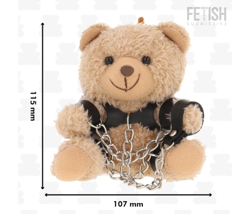Fetish Submissive Yogi Teddy Bear - Collector’s Plush with Harness & Chains