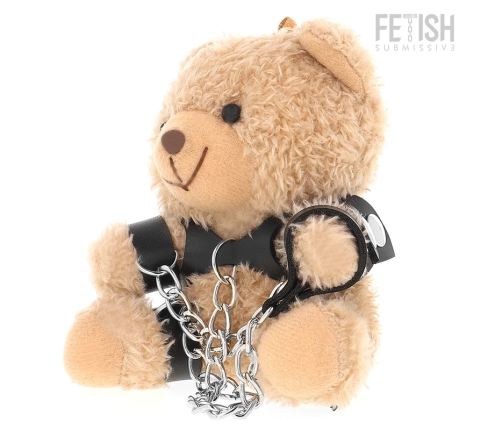 Fetish Submissive Yogi Teddy Bear - Collector’s Plush with Harness & Chains
