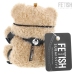 Fetish Submissive Fozzie Teddy Bear - Designer Plush with Metallic Accents