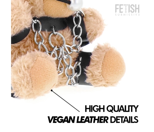 Fetish Submissive Fozzie Teddy Bear - Designer Plush with Metallic Accents