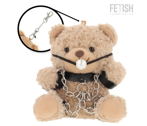 Fetish Submissive Fozzie Teddy Bear - Designer Plush with Metallic Accents