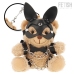 Fetish Submissive Mishka Plush Bear Model 5 with Bunny Mask and Chains