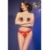 Chilirose CR 4839 Festive Set Red L/XL - Holiday Pom-Pom Nipple Covers & Panties