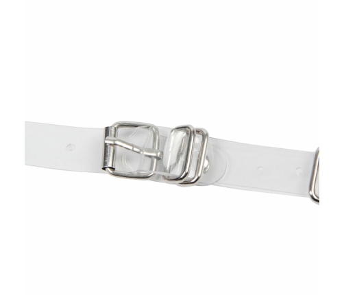 Subblime 953737 Chest Harness Silver with Rings and Chains, One Size