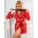Subblime 953782 Red Lace Nightgown & Thong Set L/XL - Elegant Design