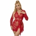 Subblime 953782 Red Lace Nightgown & Thong Set L/XL - Elegant Design