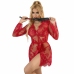 Subblime 953782 Red Lace Nightgown & Thong Set L/XL - Elegant Design