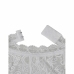 Subblime 953850 Lace Bodysuit White S/M - Elegant Sheer Lingerie