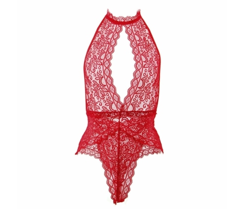 Subblime 953874 Bodysuit Open Cup Red S/M - Elegant Lingerie Design