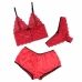 Subblime 953898 Silk and Lace Nightgown & Panties Set Red S/M