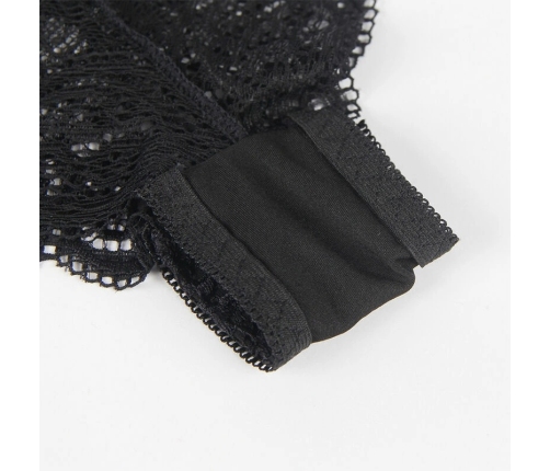 Subblime 953911 Silk and Lace Nightgown Set Black S/M