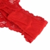 Subblime 953973 Red Lace Bodysuit with Ruffles & Belt S/M