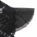 Subblime 930882 Elegant Black Bodysuit with Decorative Ruffles L/XL