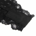 Subblime 930882 Elegant Black Bodysuit with Decorative Ruffles L/XL